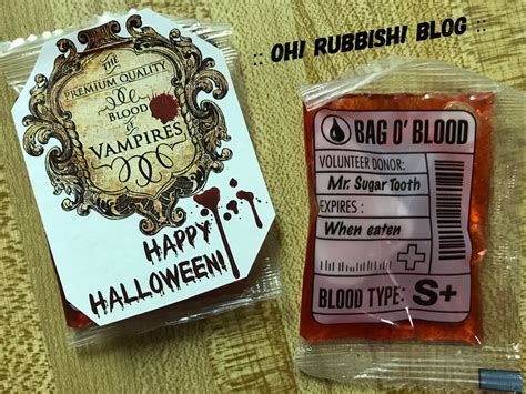 Halloween Blood Candy :: Vampire Blood Bags :: Halloween 